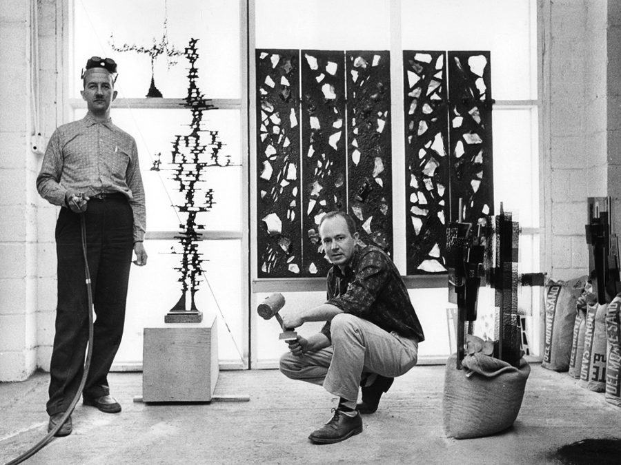 Denver Sculpters Earl Fraser and Wilbert Verhels